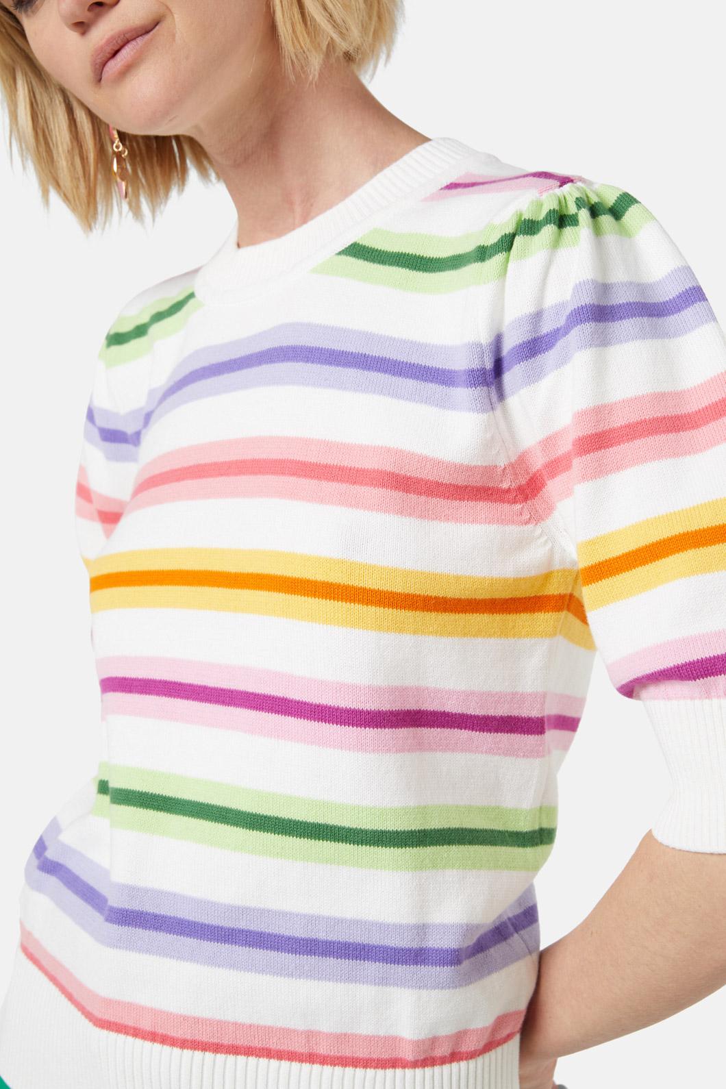 Gorman - Stripey Crayon Knit Top - stripe