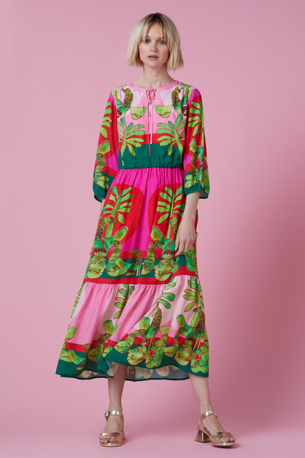 Gorman - Palm Pals Long Dress - print