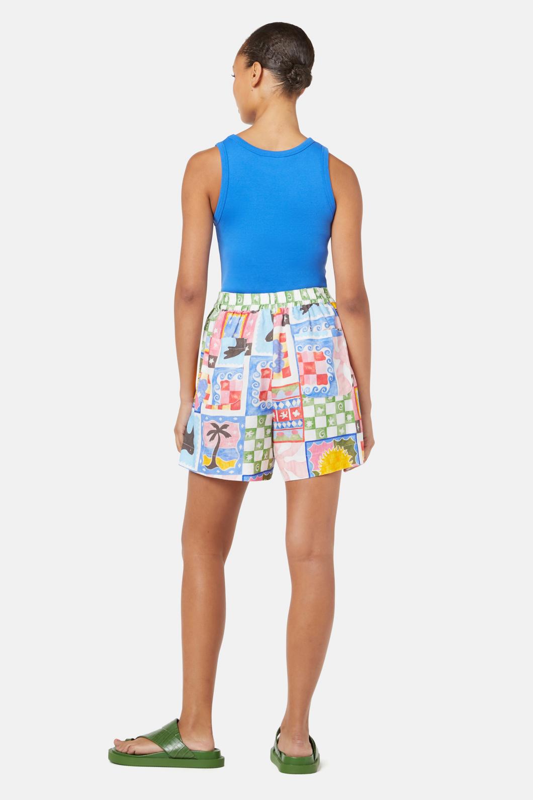 Gorman - Summer Squares Short - print
