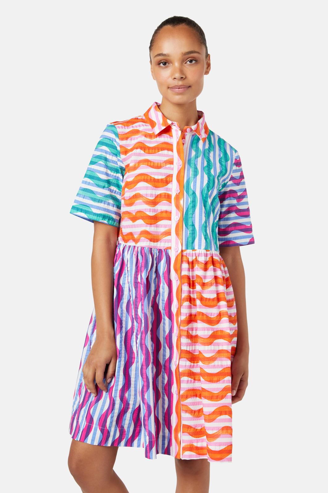 Gorman - Squiggle Stripe Dress - print