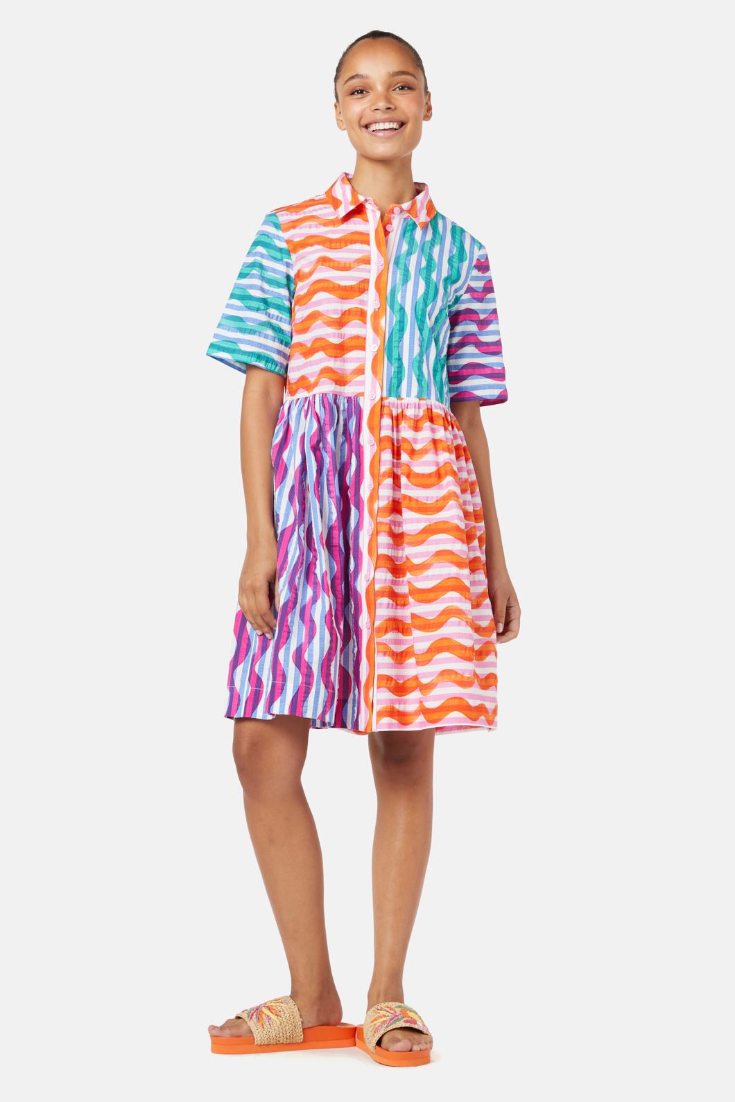 Gorman - Squiggle Stripe Dress - print
