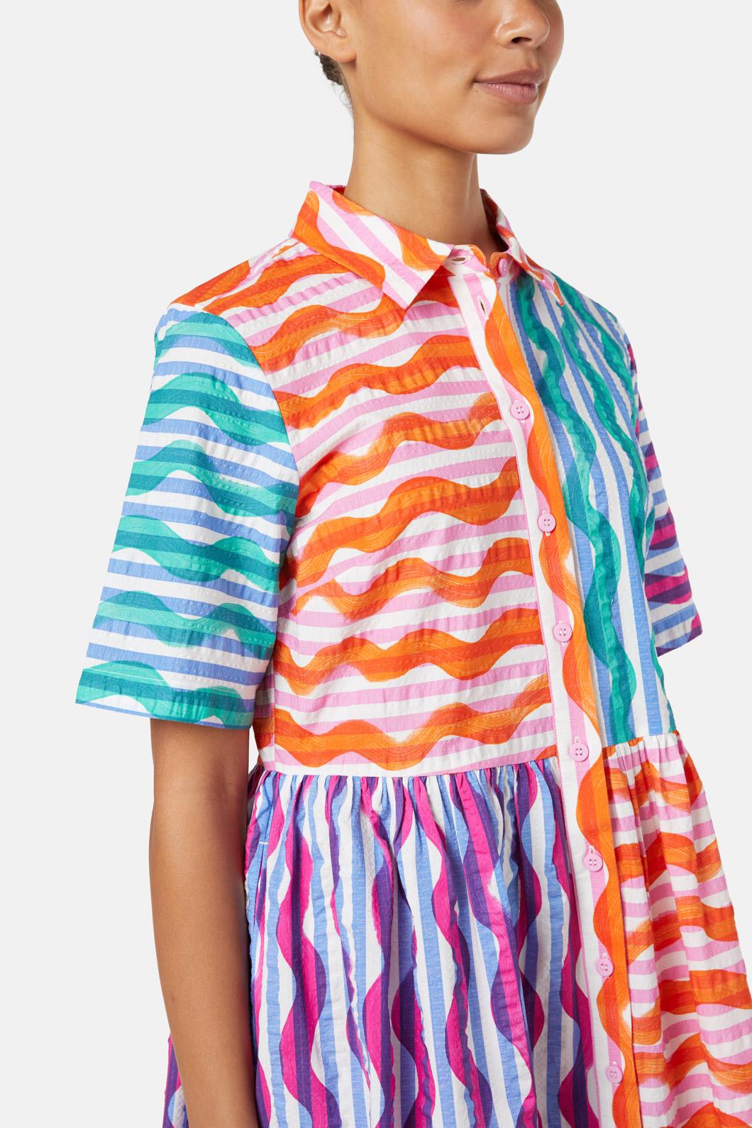 Gorman - Squiggle Stripe Dress - print
