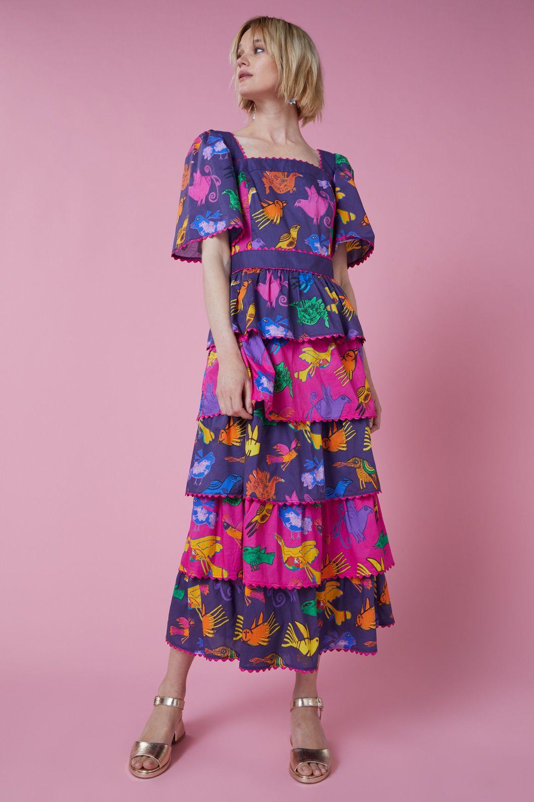 Gorman - The Birds Party Dress - print