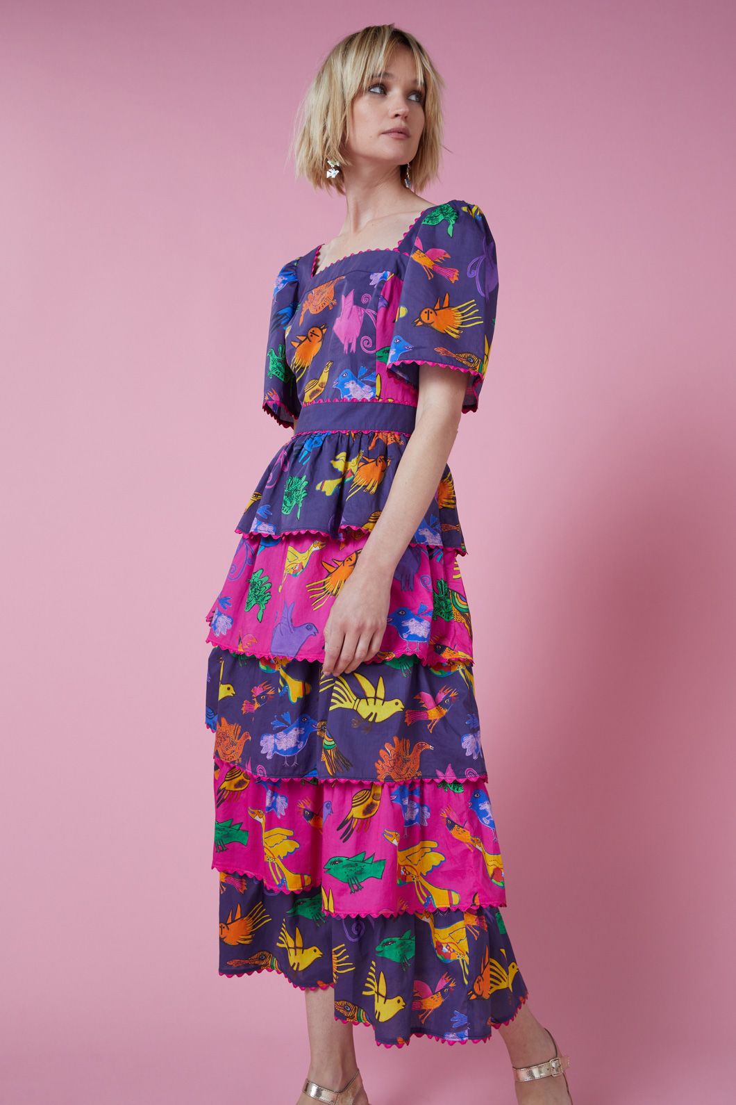 Gorman - The Birds Party Dress - print