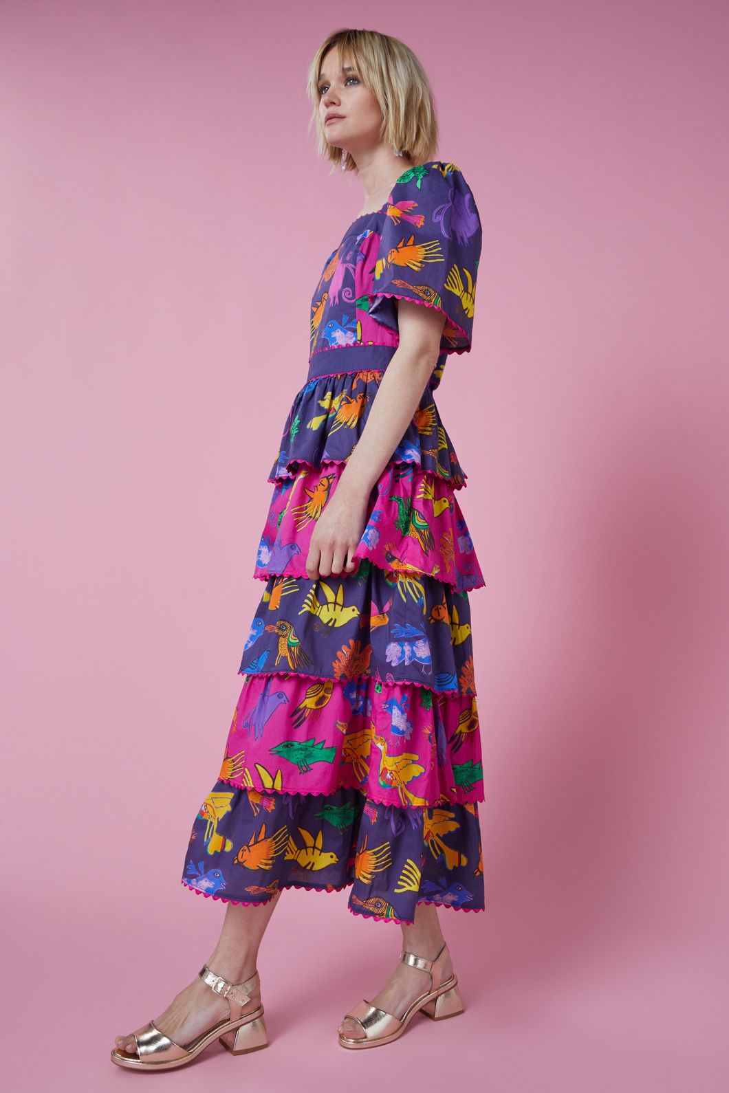 Gorman - The Birds Party Dress - print