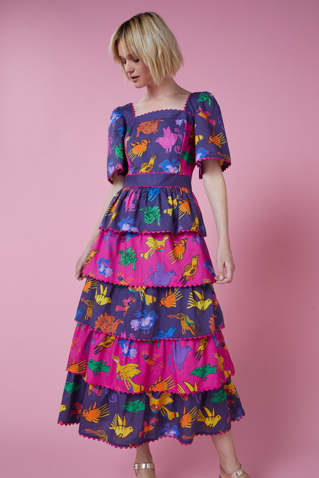 Gorman - The Birds Party Dress - print