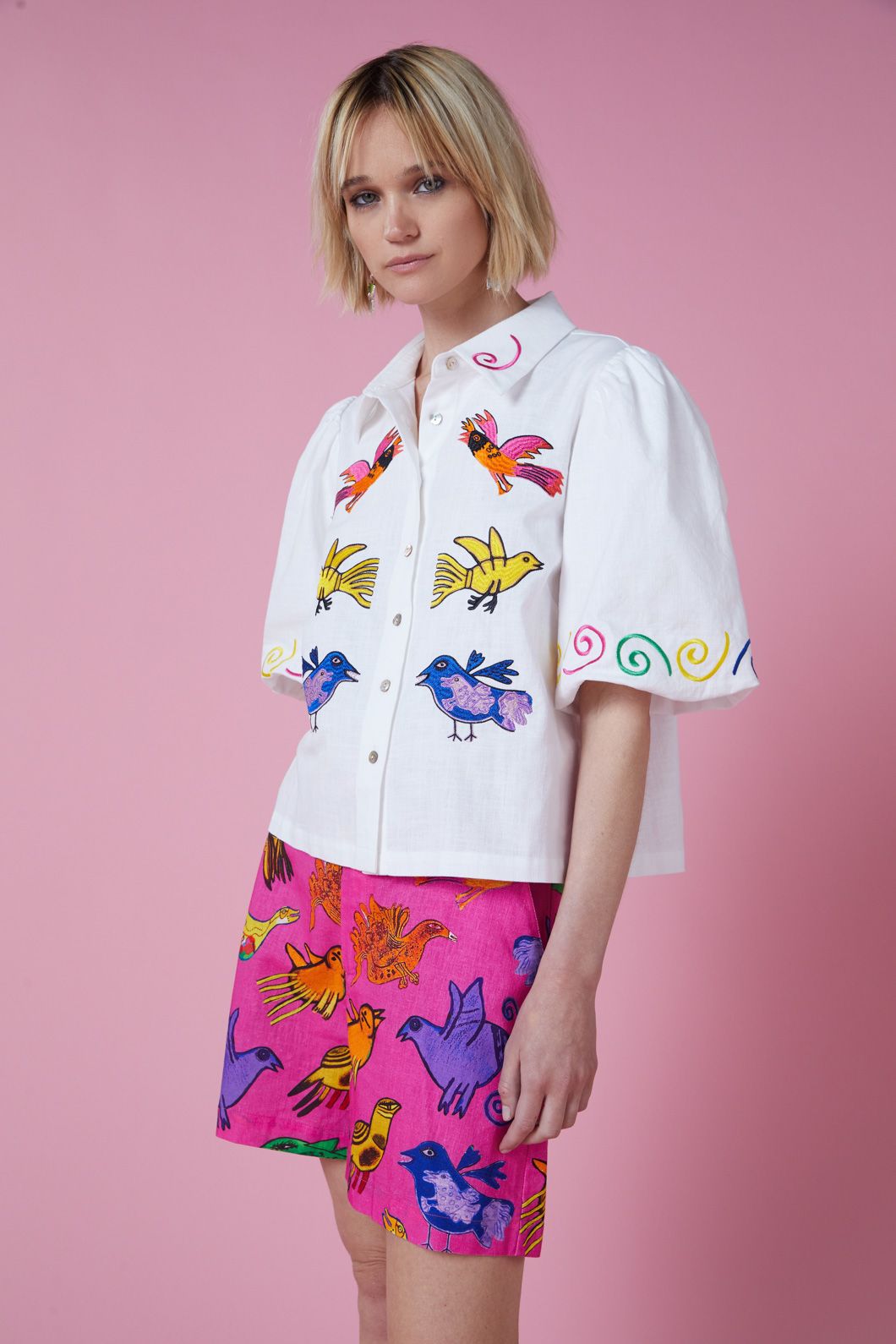 Gorman - The Birds Shirt - white