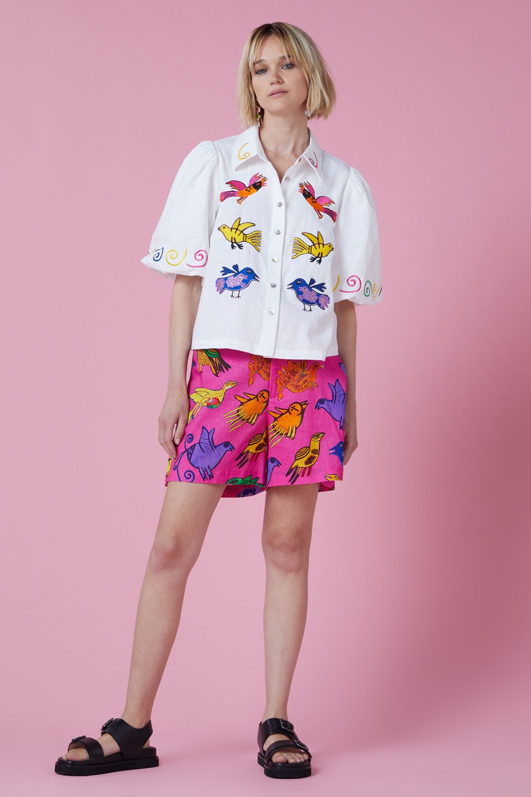 Gorman - The Birds Shirt - white