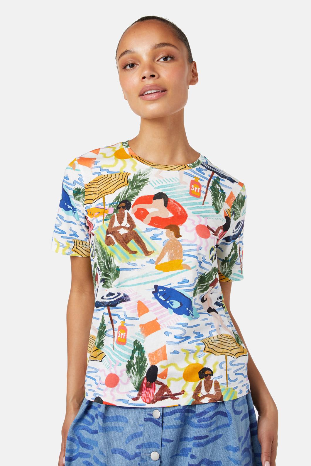 Gorman - Between The Flags Tee - print
