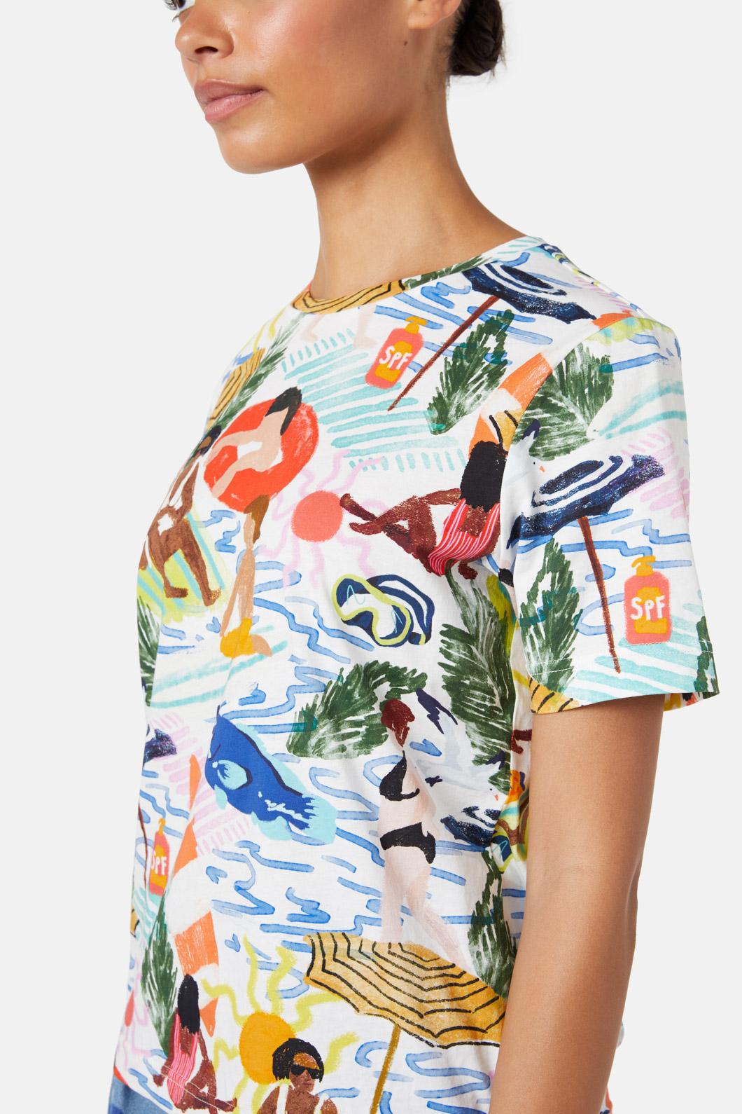 Gorman - Between The Flags Tee - print
