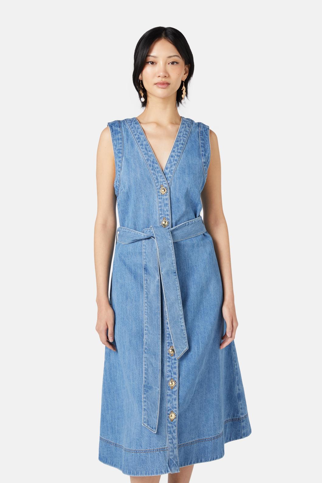 Gorman - Sunshine State Denim Dress - light-blue