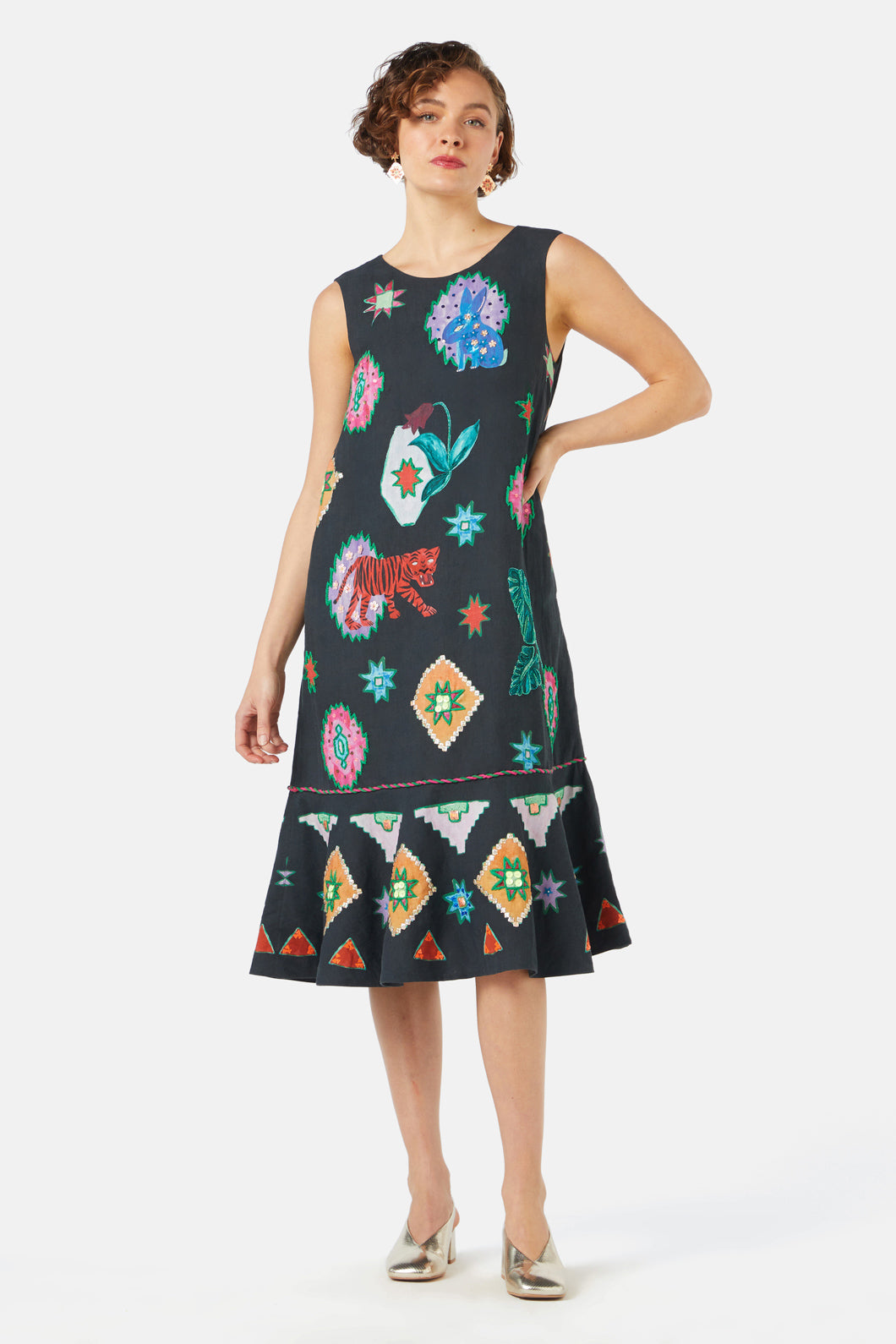 Gorman - Animalia Embroidery Dress - print