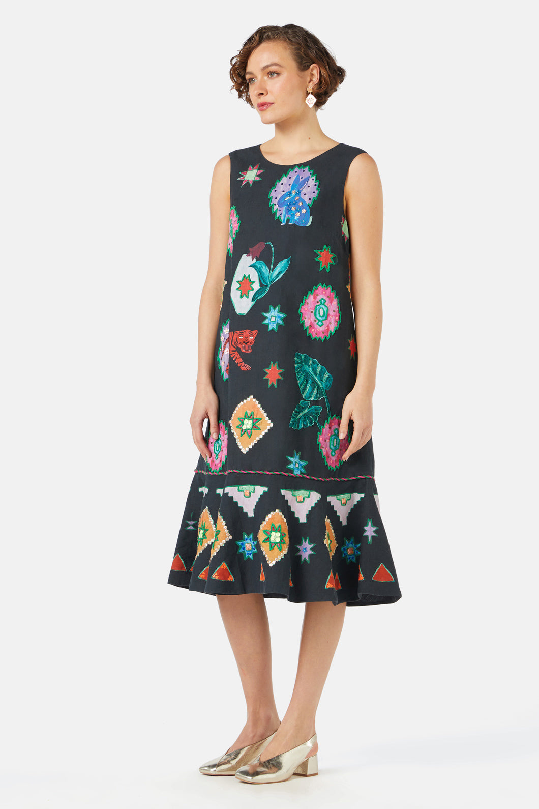 Gorman - Animalia Embroidery Dress - print