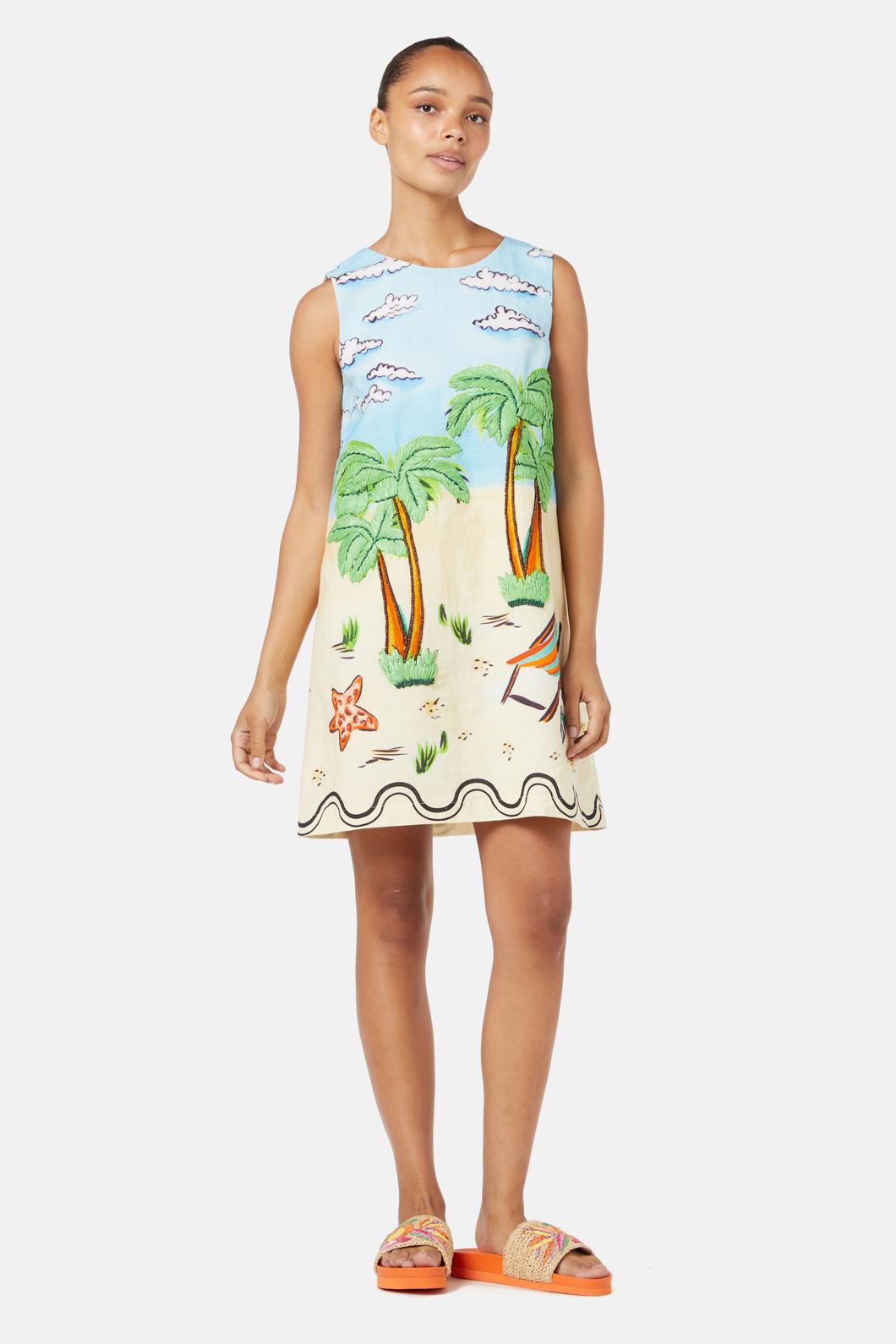 Gorman - Inky Beach Shift Dress - print