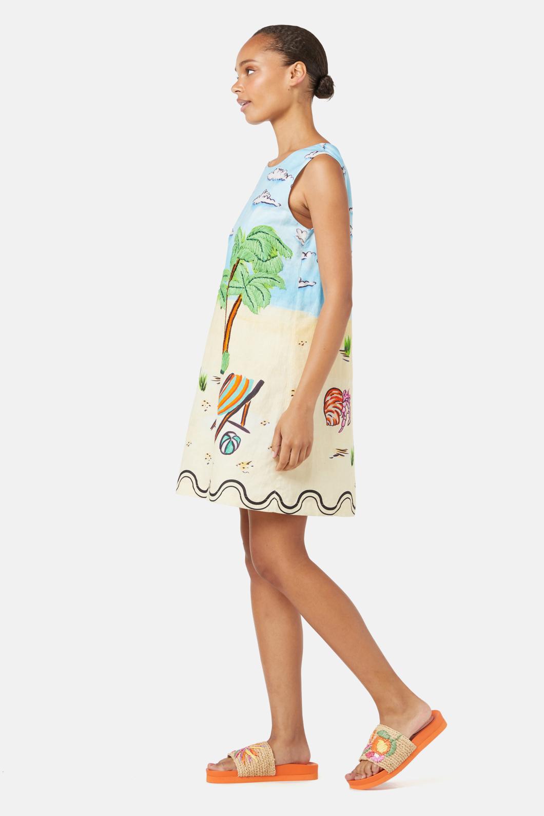 Gorman - Inky Beach Shift Dress - print