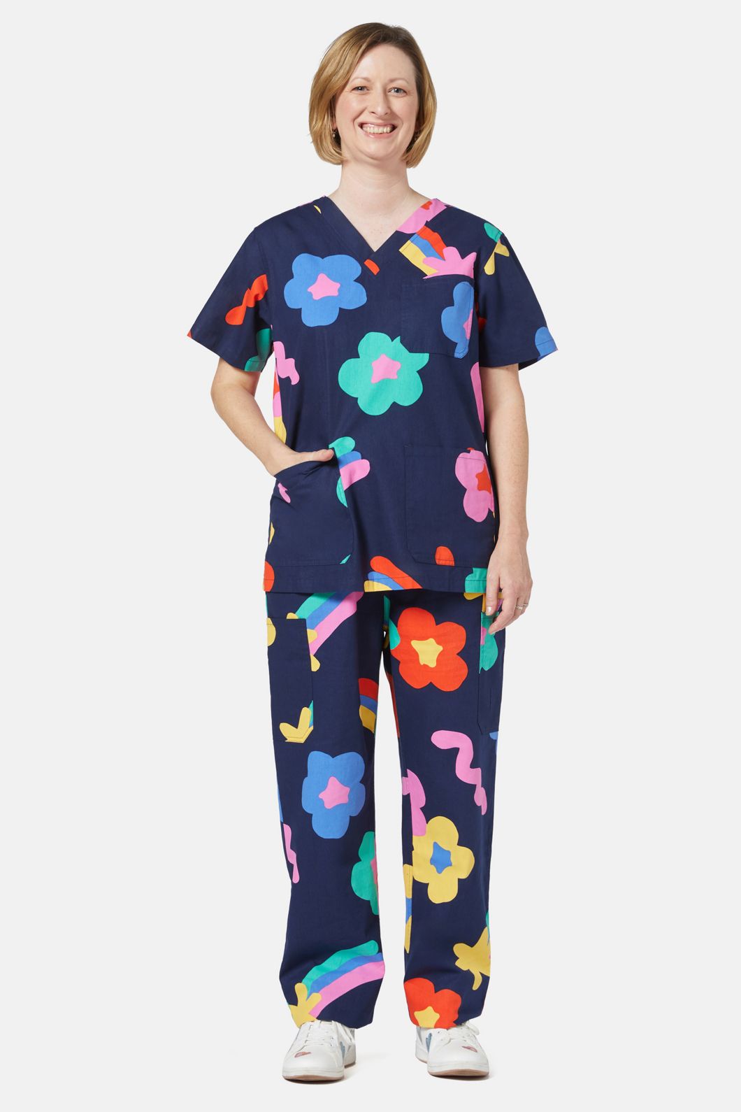 Gorman - Star Daisy Scrub Set - print