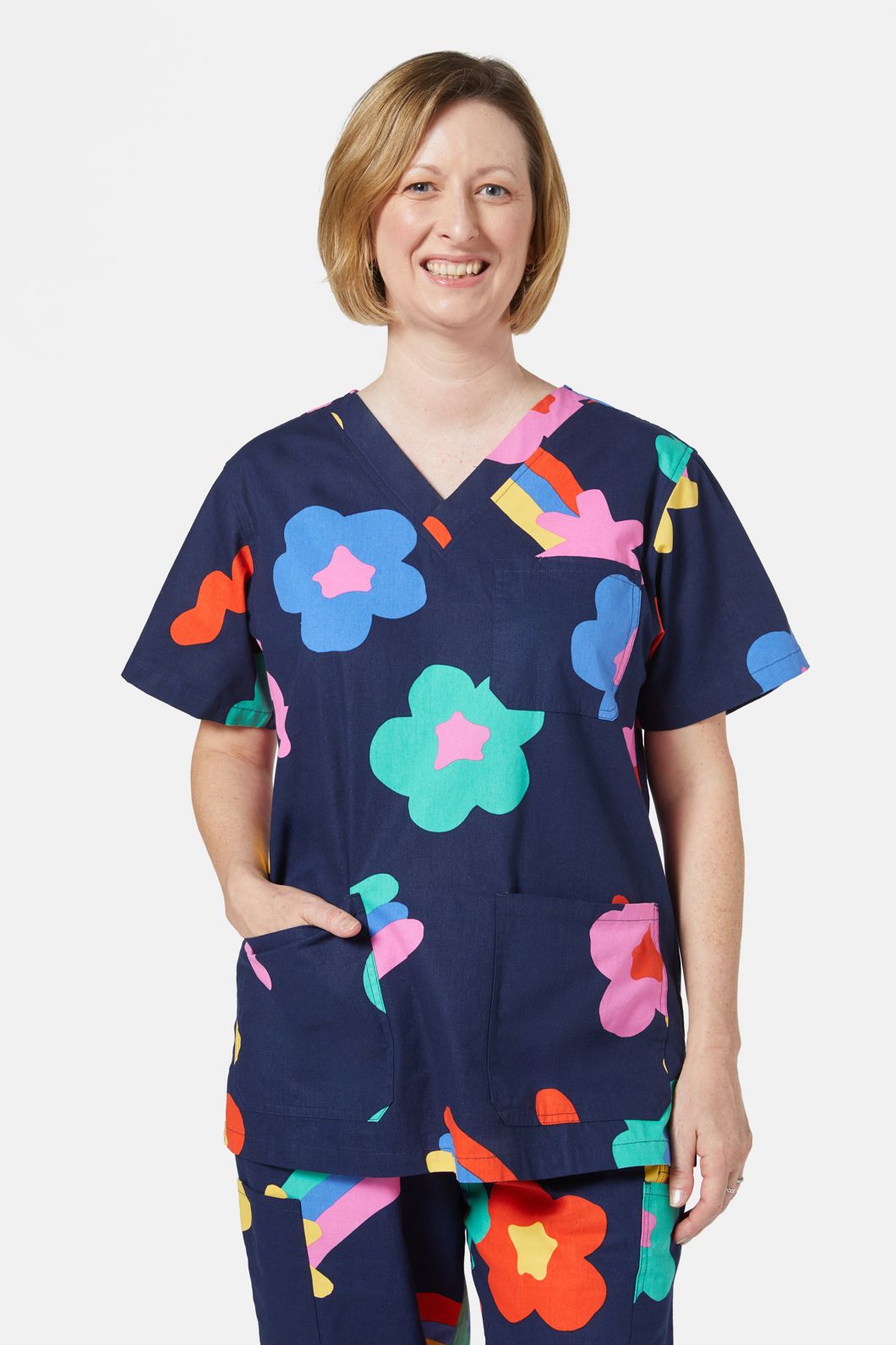 Gorman - Star Daisy Scrub Set - print