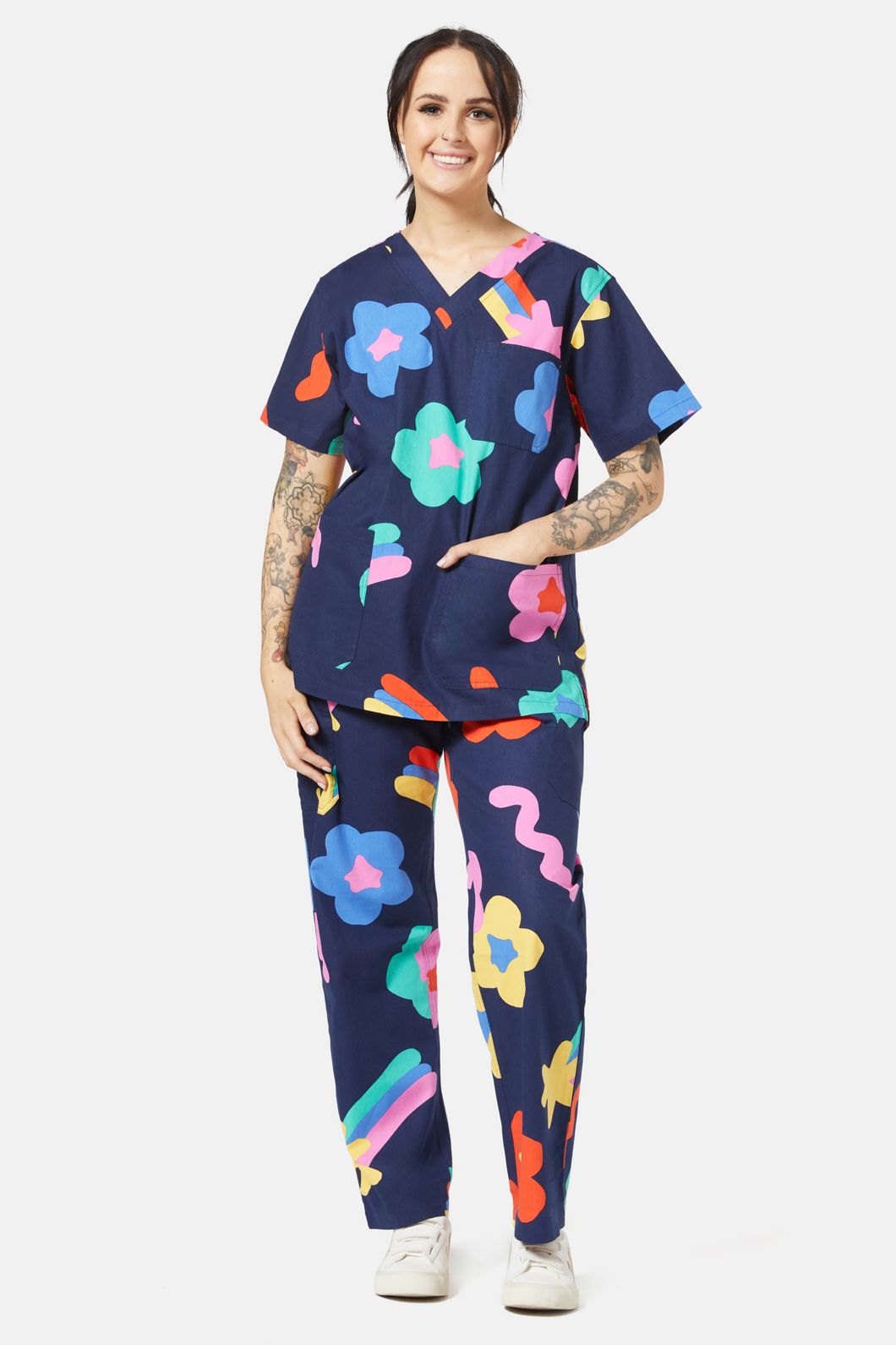 Gorman - Star Daisy Scrub Set - print