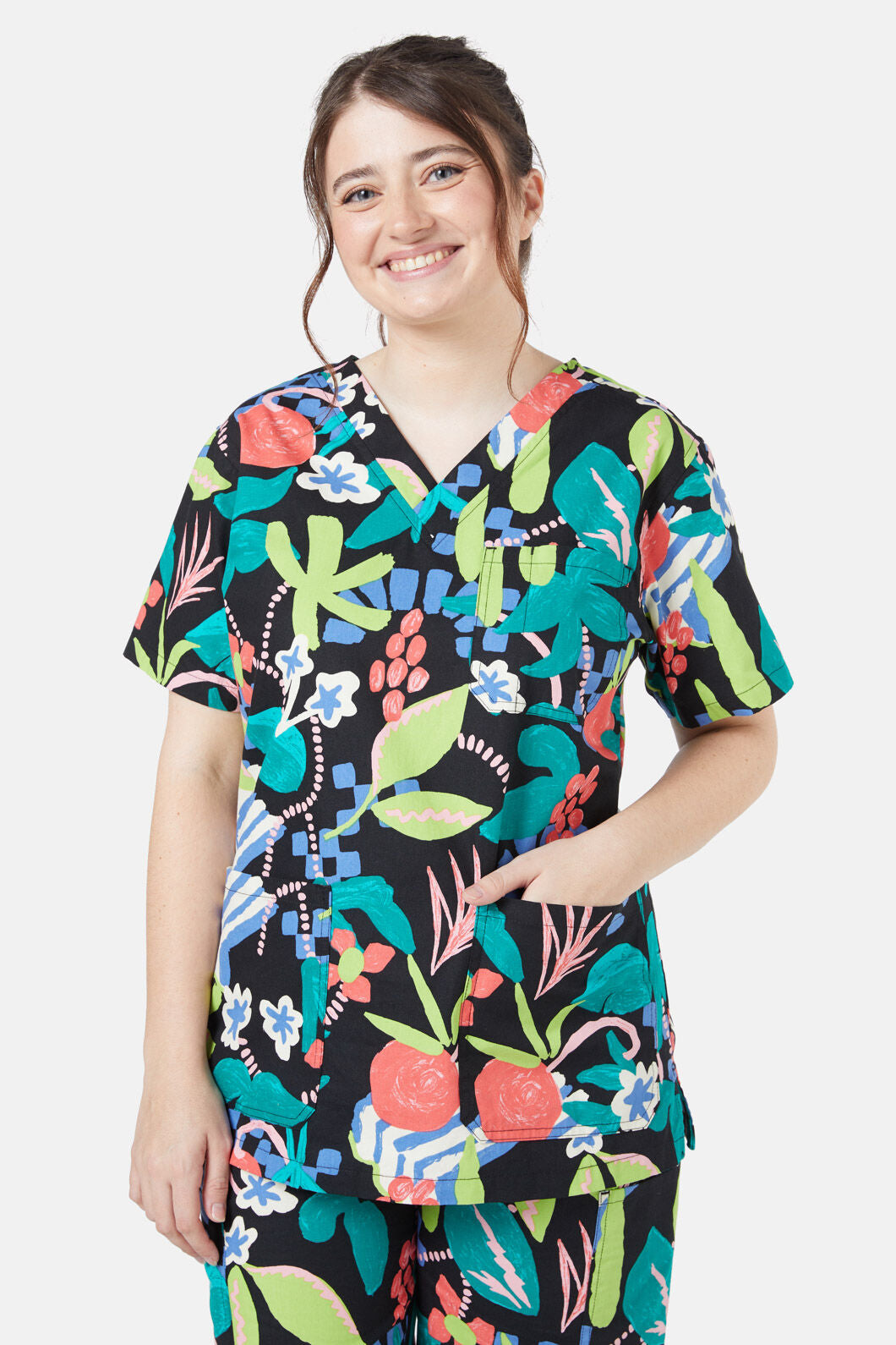 Gorman - To Market Scrub Set - print