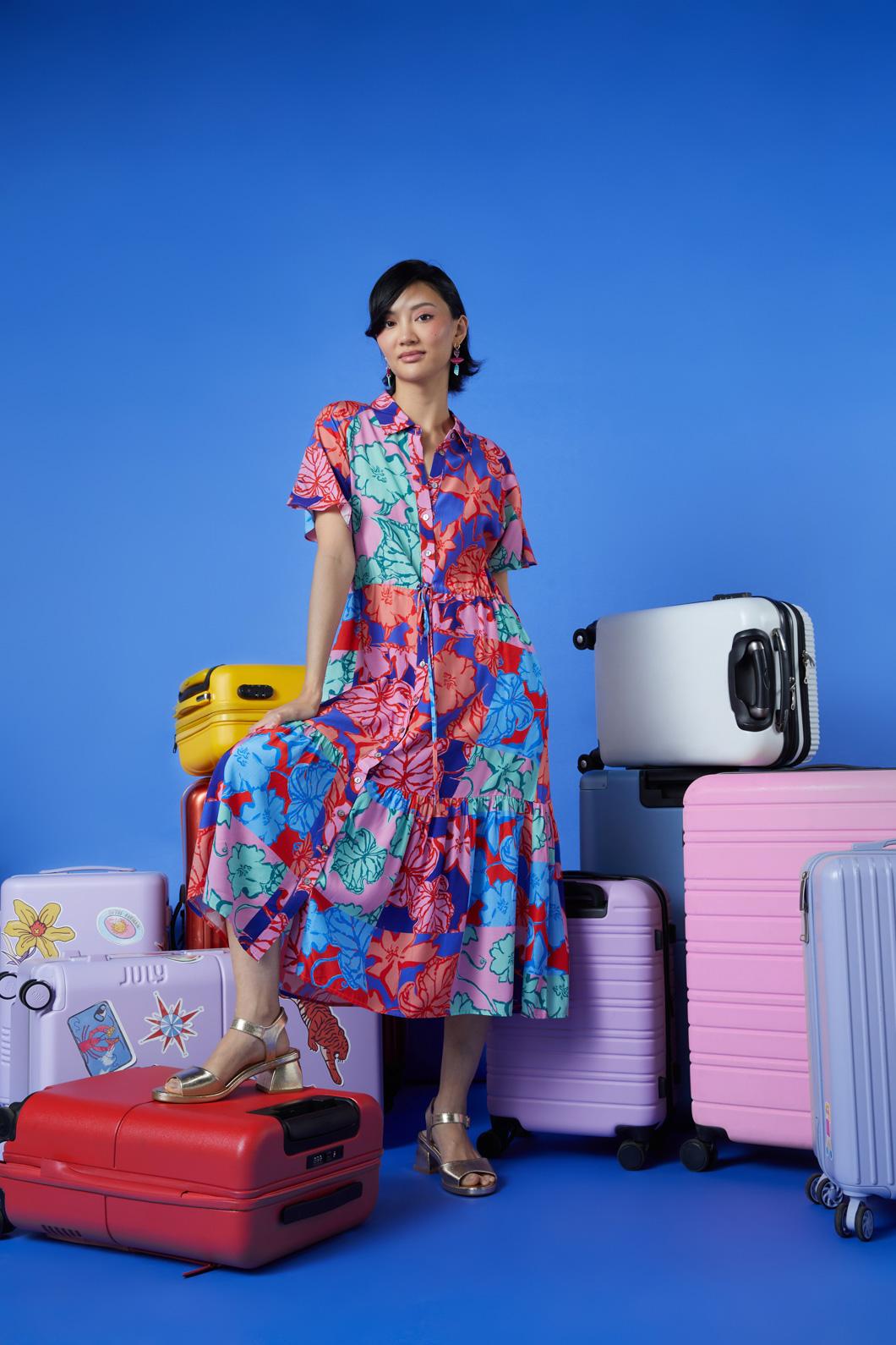 Gorman - Prehistoria Patchwork Dress - print