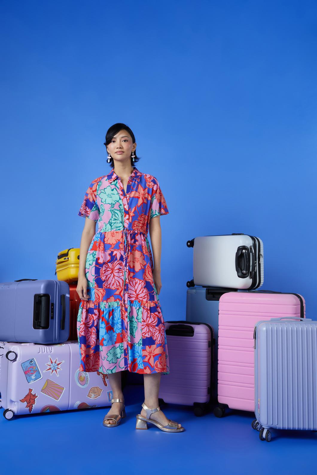 Gorman - Prehistoria Patchwork Dress - print