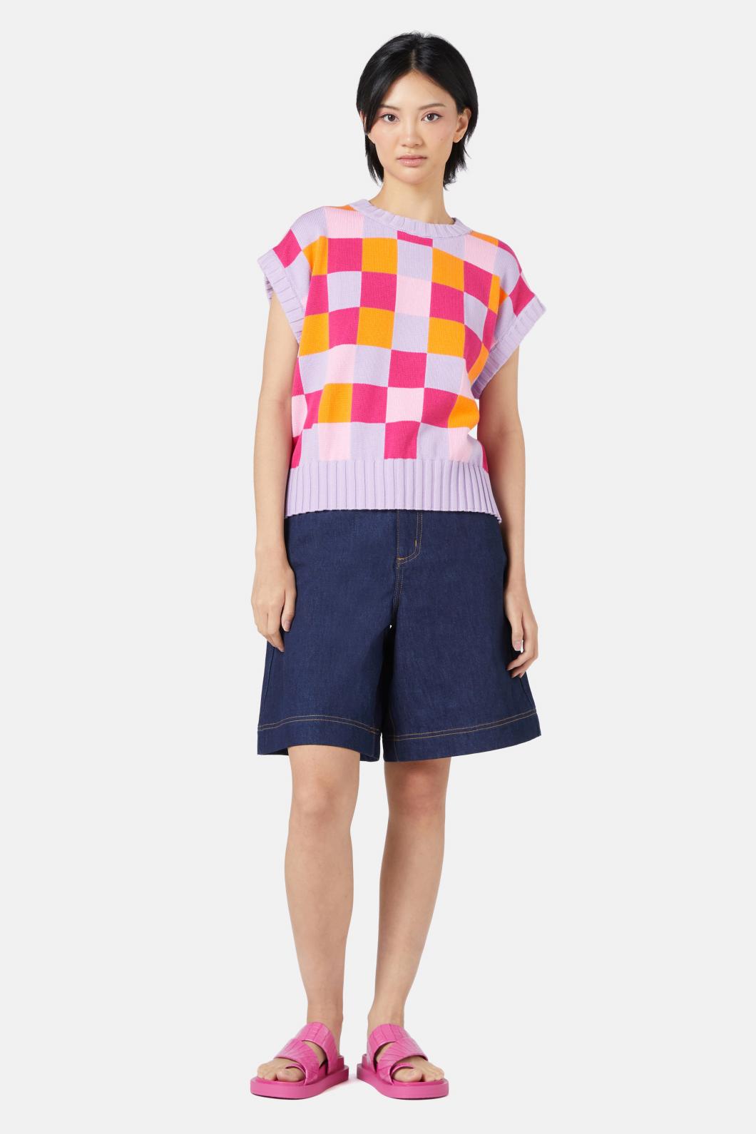 Gorman - Gingham Garden Vest - multi