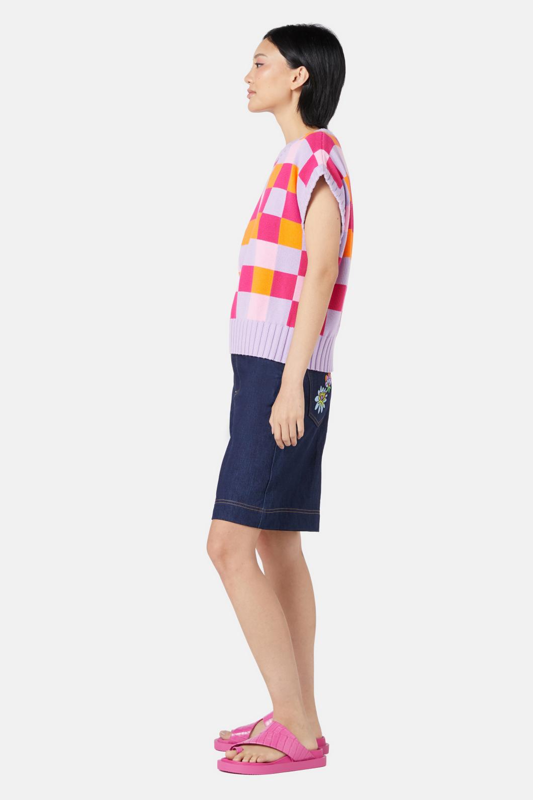 Gorman - Gingham Garden Vest - multi