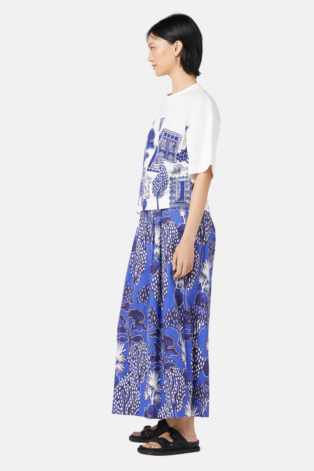 Gorman - Santorini Placement Tee - print