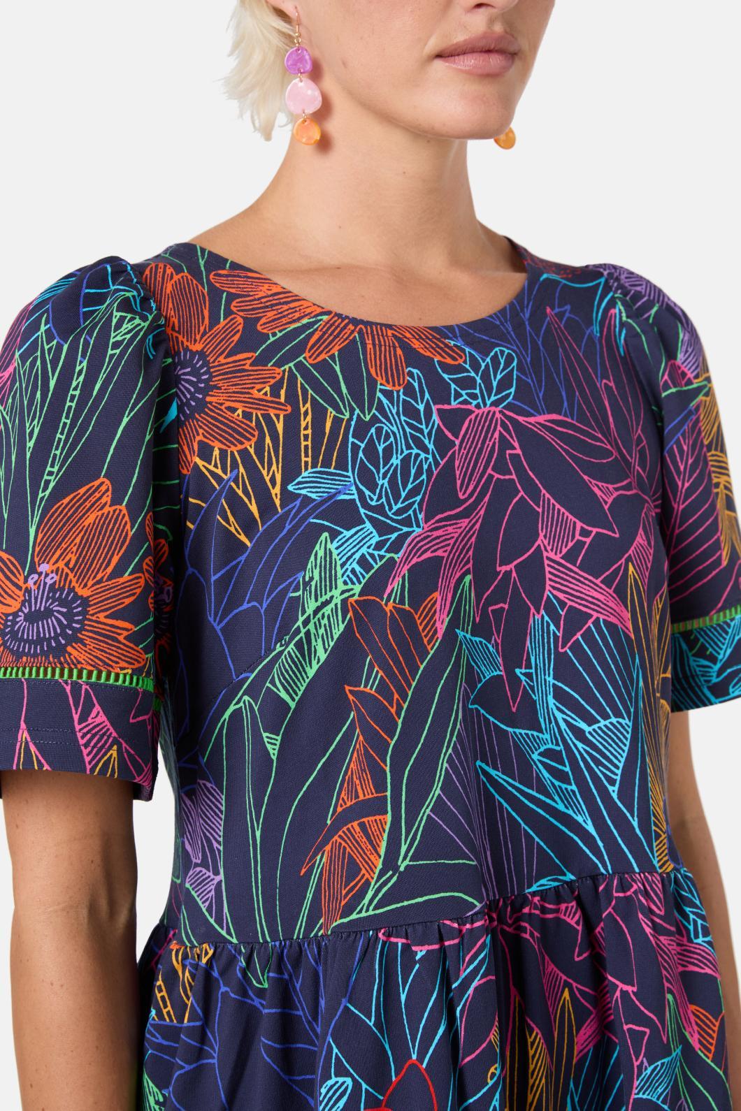 Gorman - Monkey Forest Jersey Dress - print
