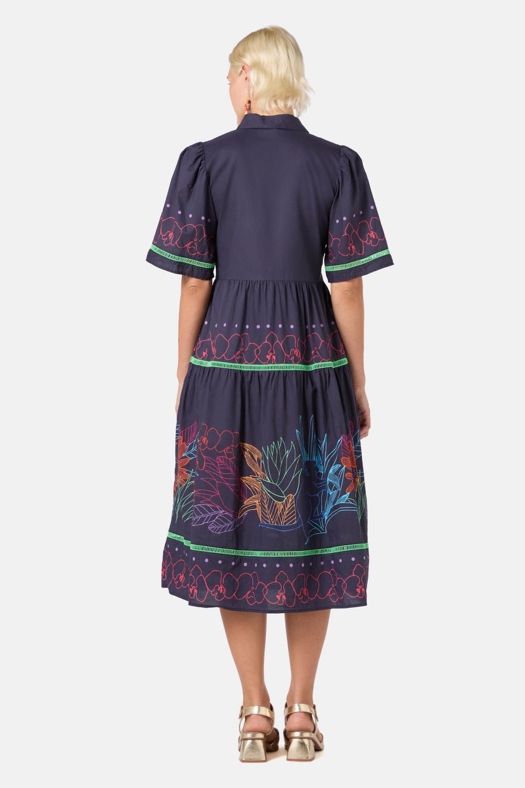 Gorman - Monkey Forest Poplin Dress - print