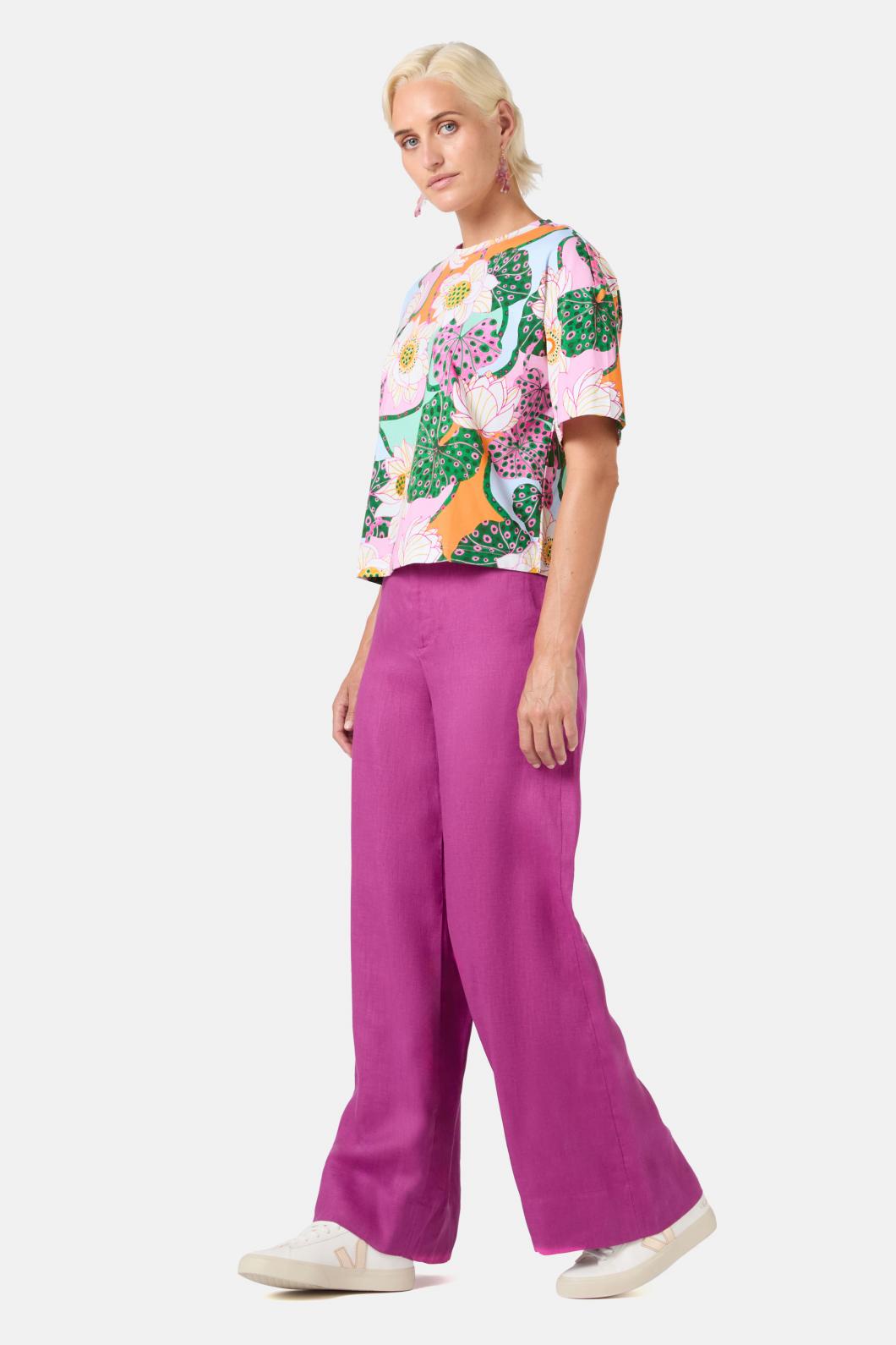 Gorman - Lotus Leopard Tee - print