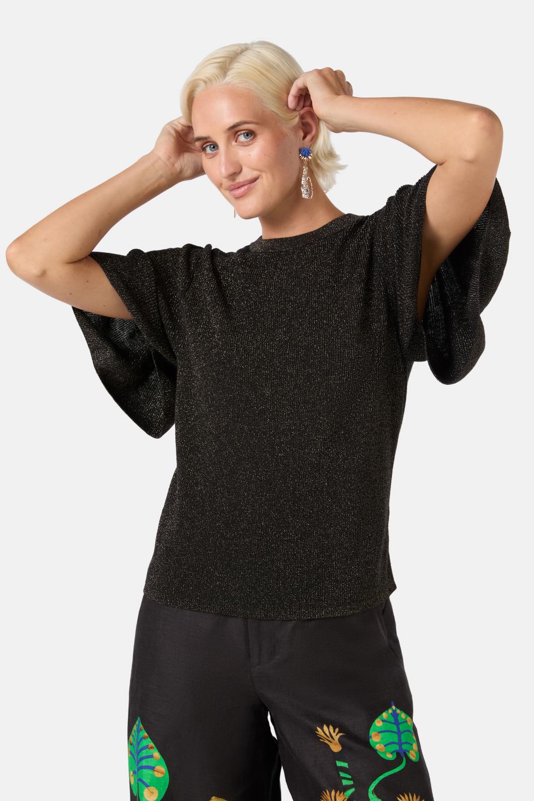 Gorman - Lotus Knit Top - black