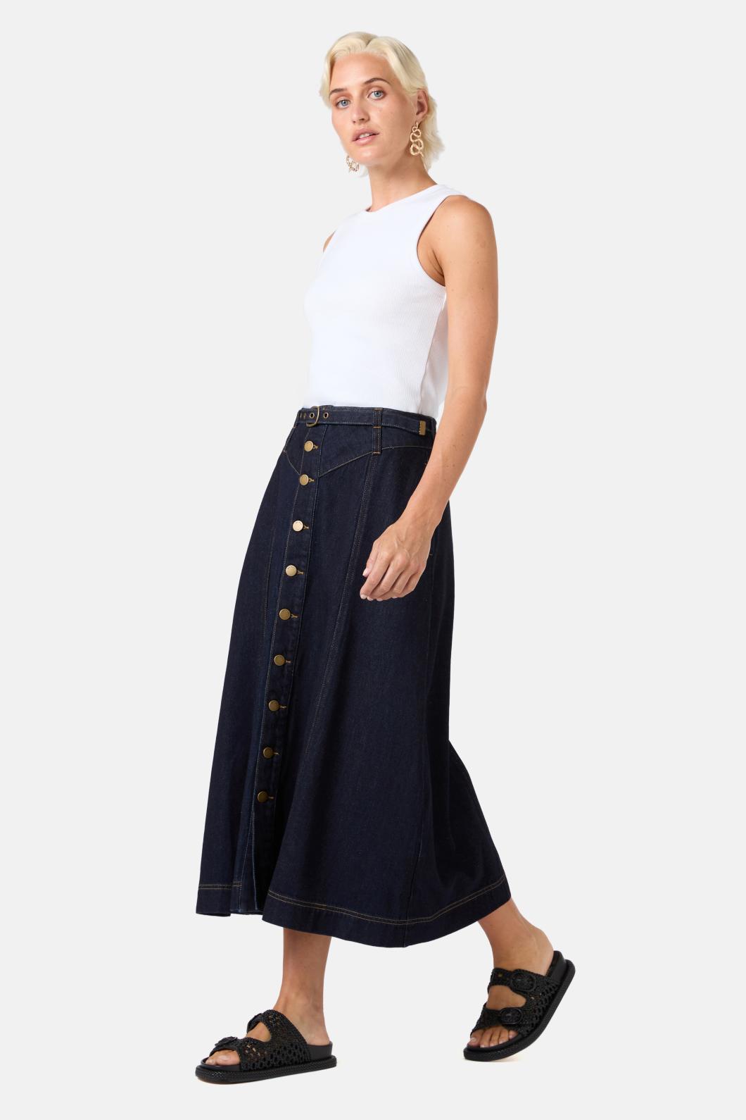 Gorman - Juniper Denim Skirt - indigo