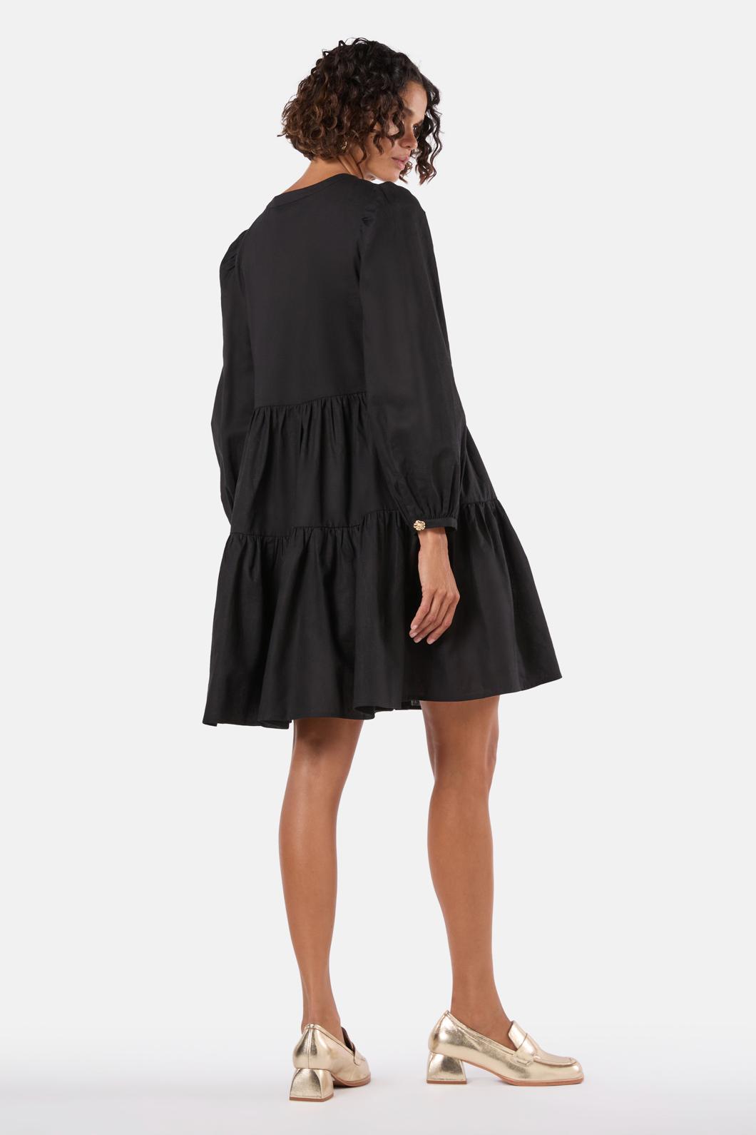 Gorman - Picking Flowers Tiered Dress - black