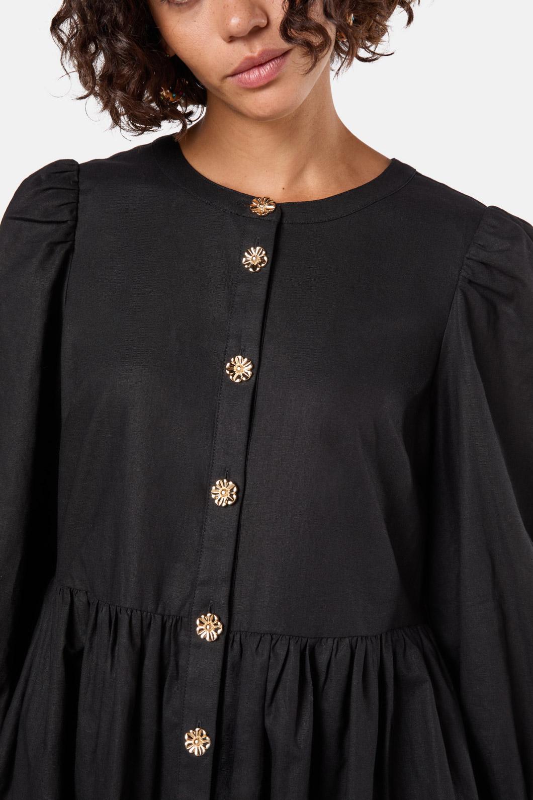 Gorman - Picking Flowers Tiered Dress - black