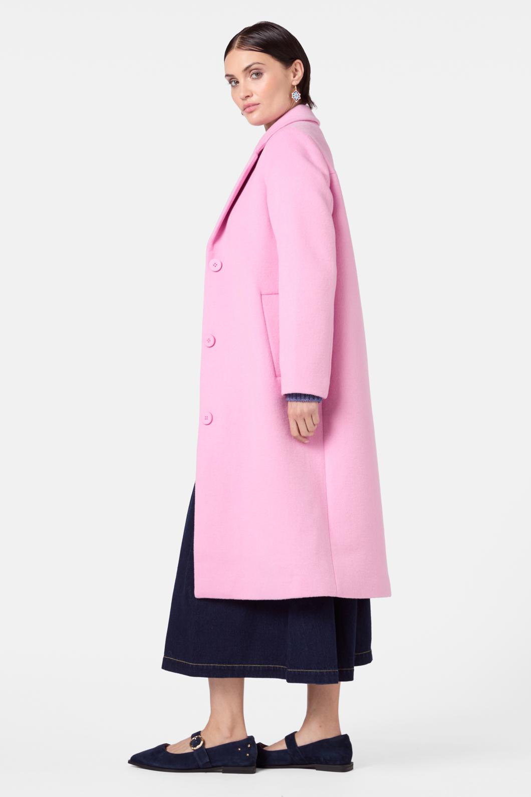 Gorman - Long Lapel Coat - blush
