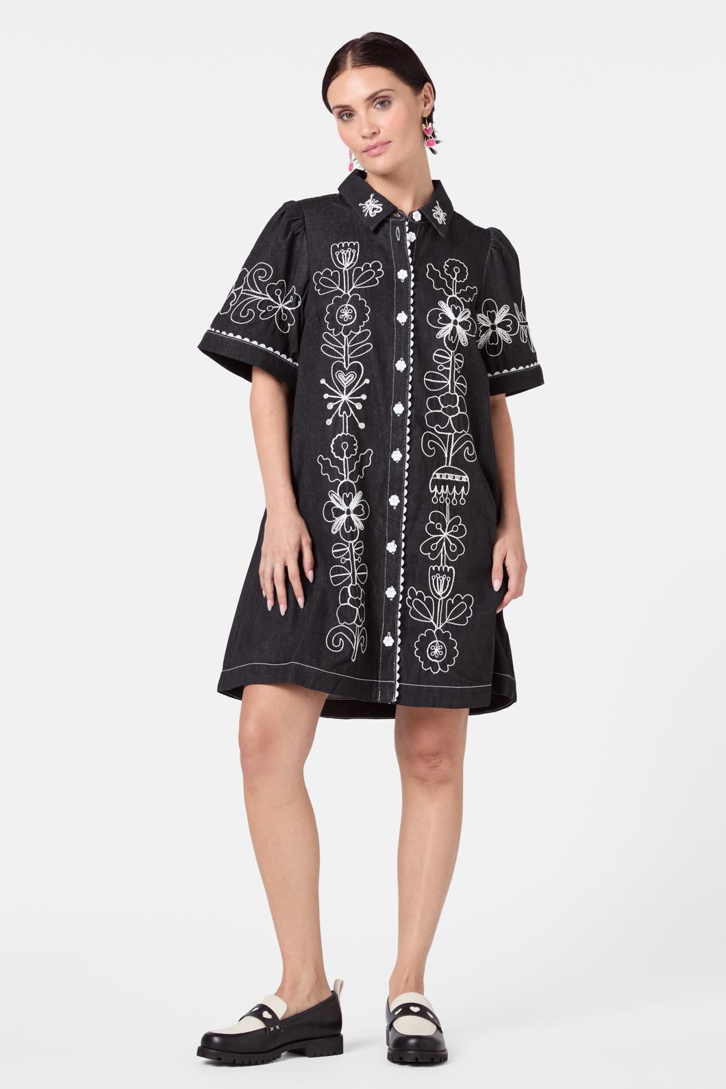 Gorman - Folk Tales Shirt Dress - black