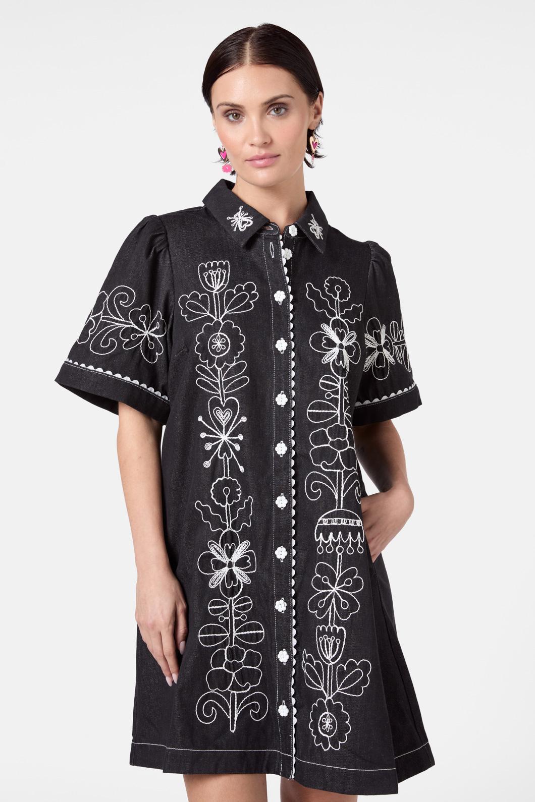 Gorman - Folk Tales Shirt Dress - black
