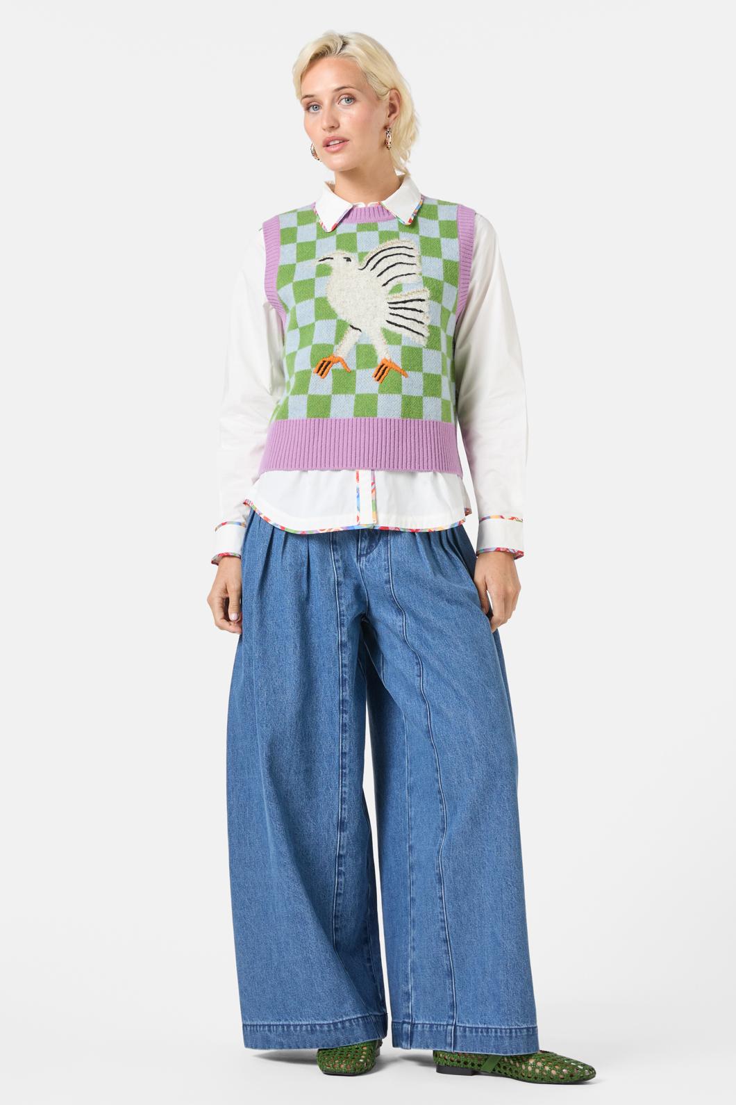 Gorman - Fantasy Patchwork Knit Vest - multi