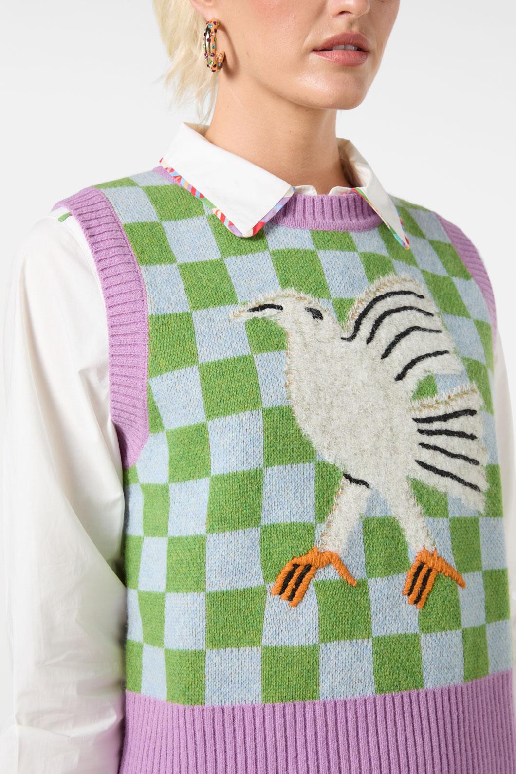 Gorman - Fantasy Patchwork Knit Vest - multi