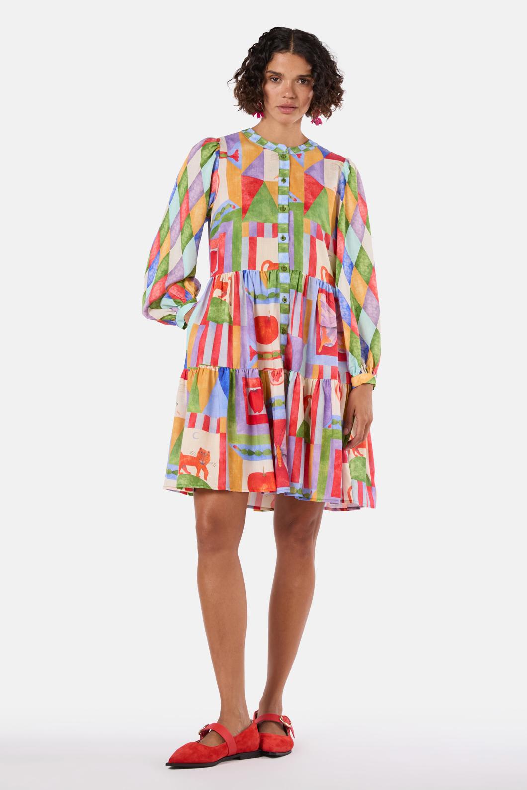 Gorman - Fantasy Patchwork Dress - print