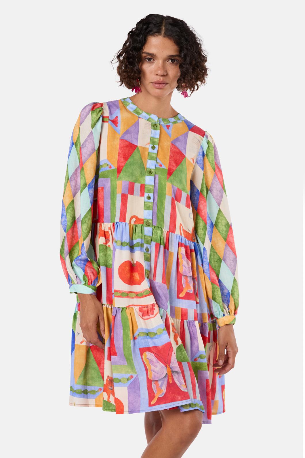 Gorman - Fantasy Patchwork Dress - print