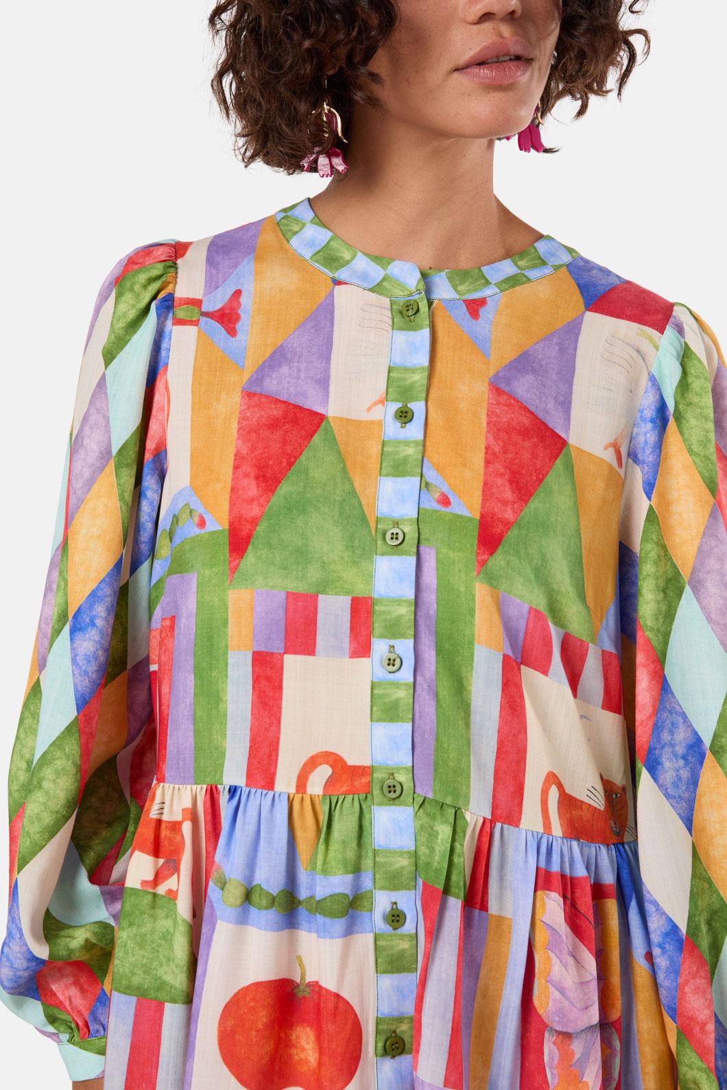 Gorman - Fantasy Patchwork Dress - print