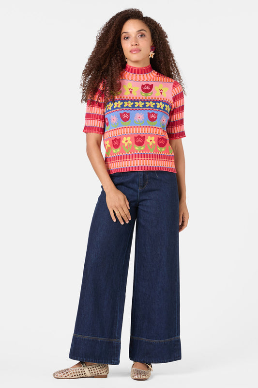Gorman - Rosie's Posies Knit Top - multi