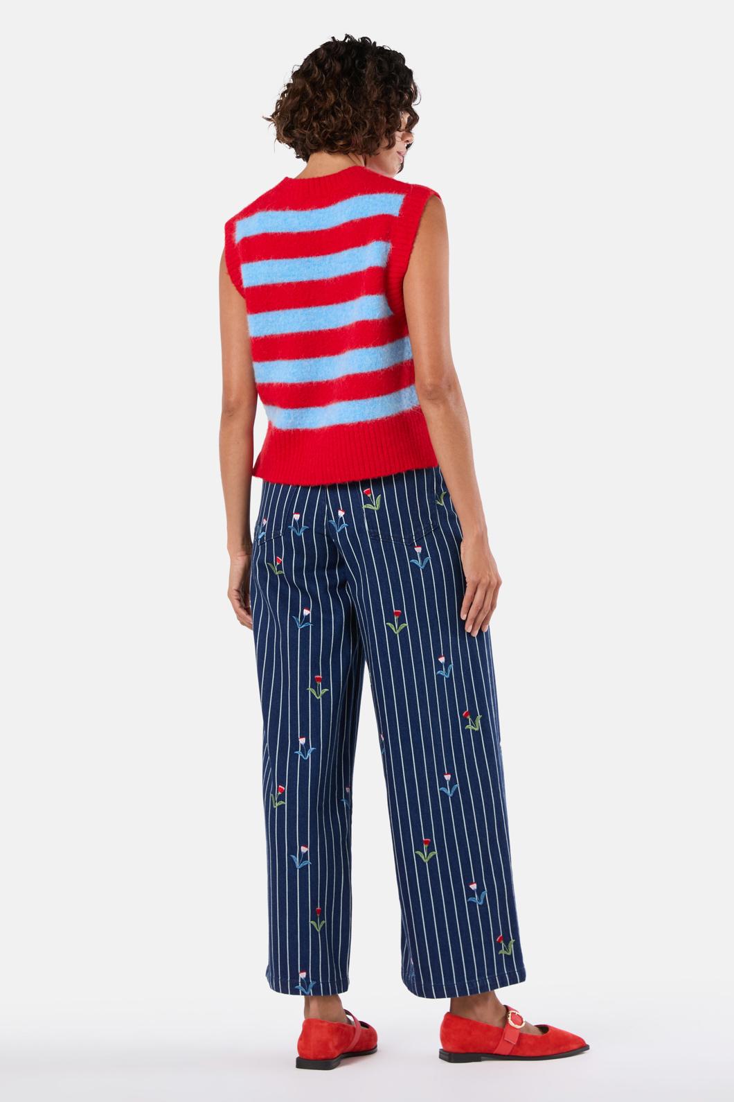 Gorman - Line Work Knit Vest - stripe