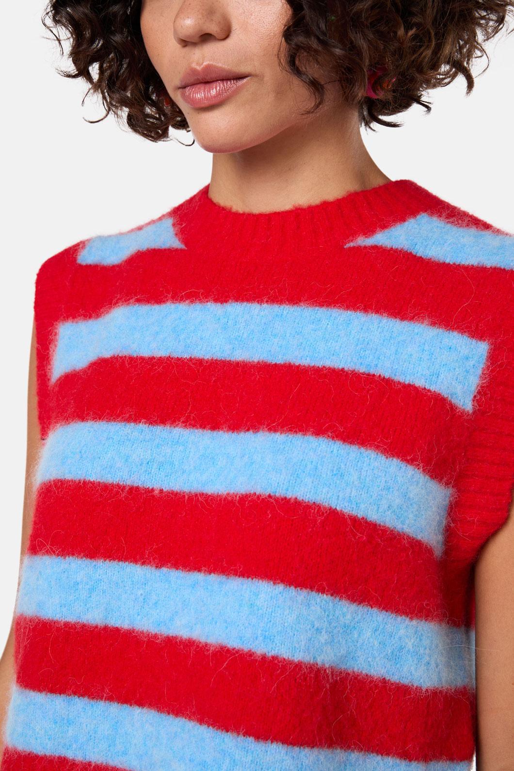 Gorman - Line Work Knit Vest - stripe