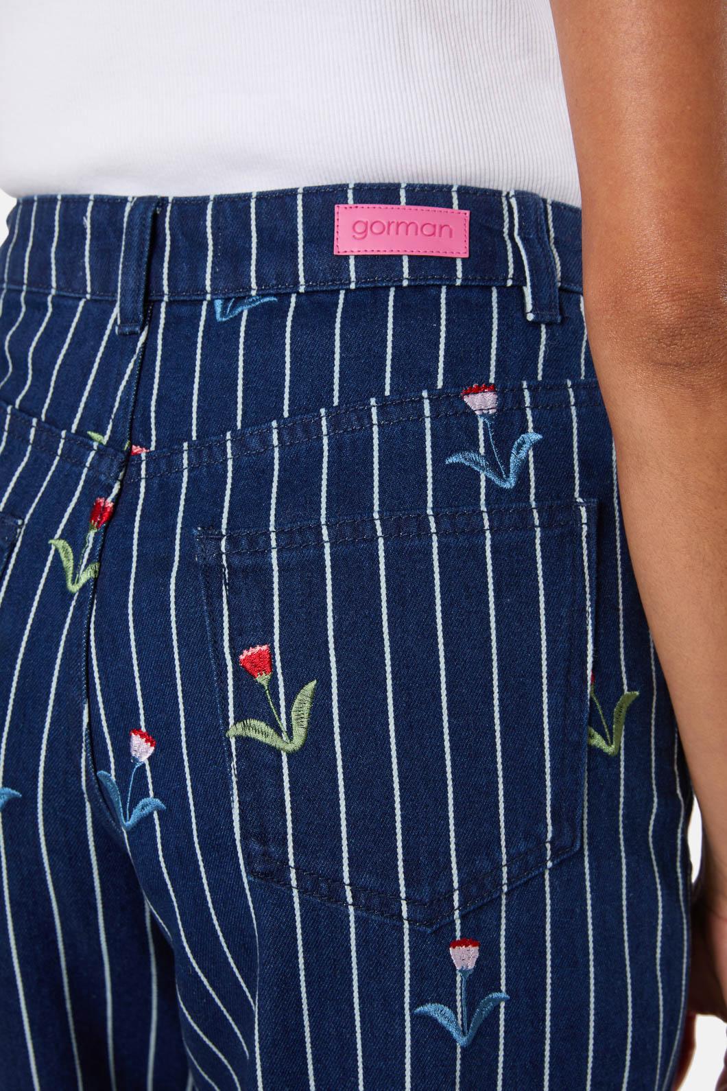 Gorman - Rosette Denim Jean - stripe
