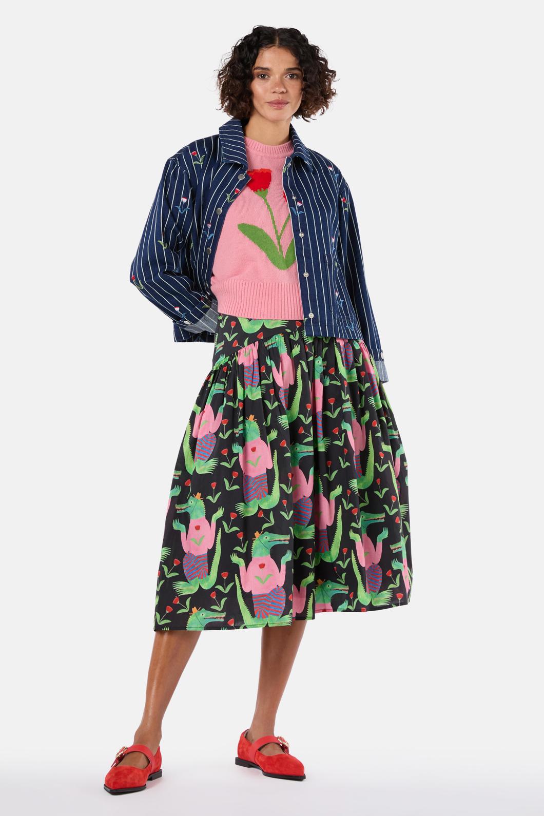 Gorman - Rosette Denim Jacket - stripe