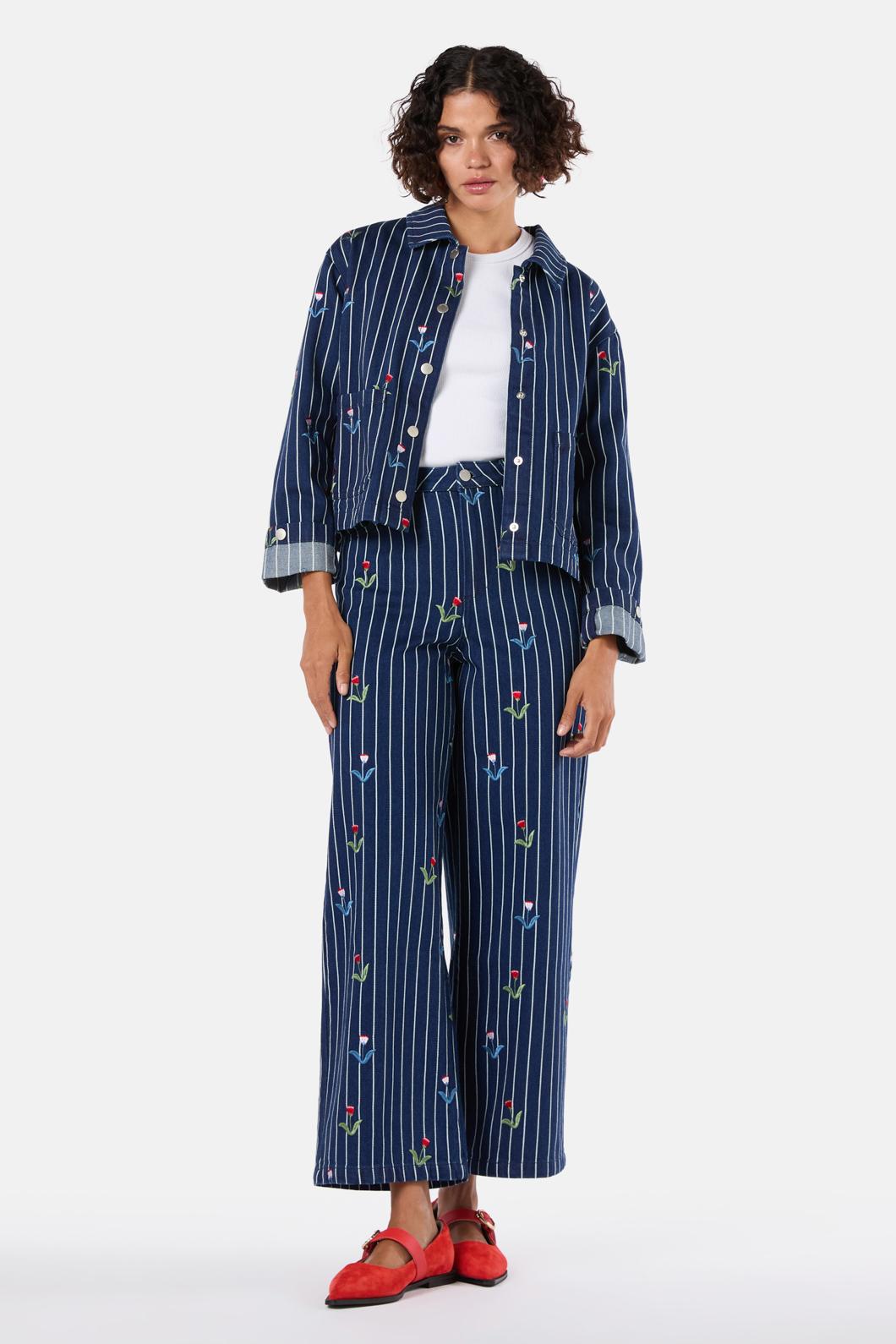 Gorman - Rosette Denim Jacket - stripe