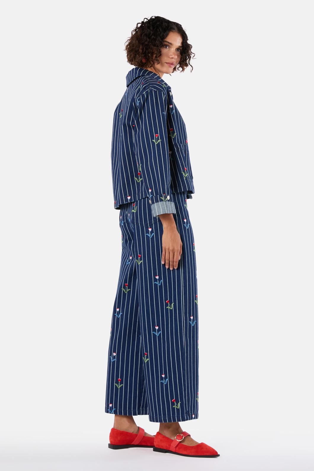 Gorman - Rosette Denim Jacket - stripe